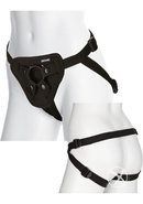 Vac-u-lock Platinum Luxe Harness With Butt Plug - Black