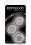Renegade Super Stretchable Intensity Cock Rings (set Of 3) - Clear