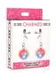Charmed Silicone Light-up Nipple Clamps - Pink