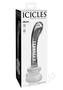 Icicles No. 88 Glass G-spot Wand With Bendable Silicone Suction Cup - Clear